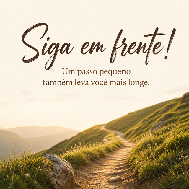 Siga em frente!. 