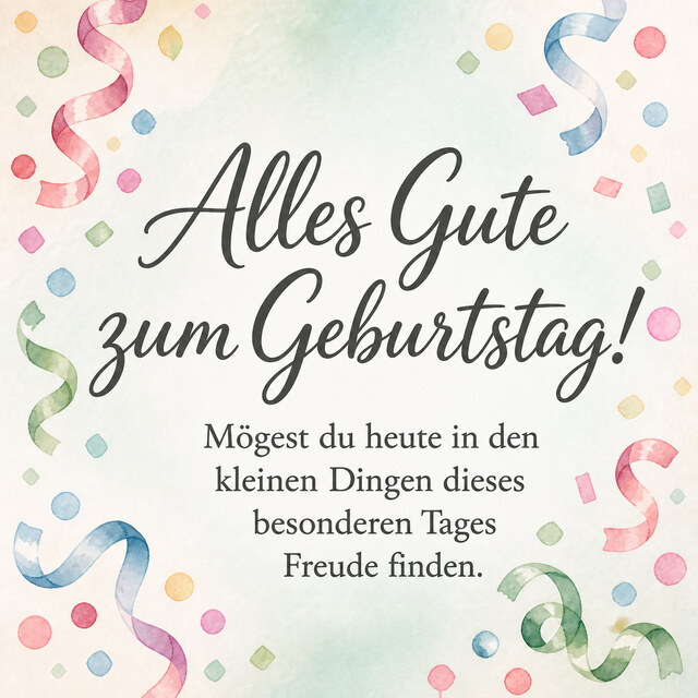 Alles Gute zum Geburtstag!. 