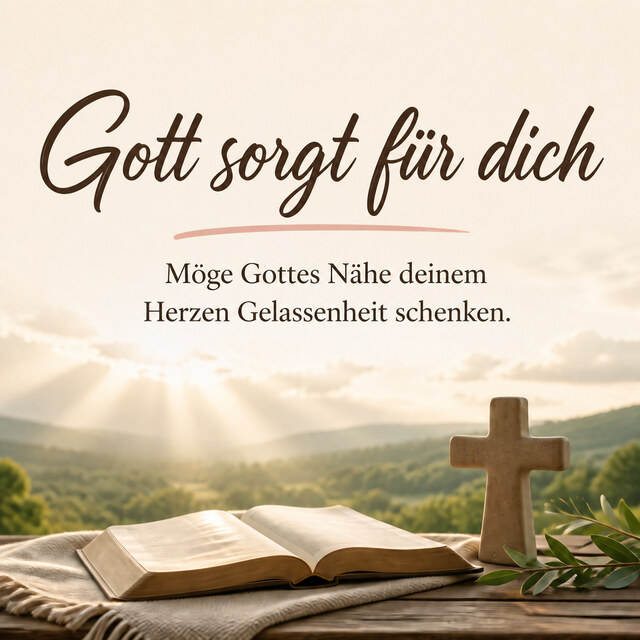 Gott sorgt für dich. 