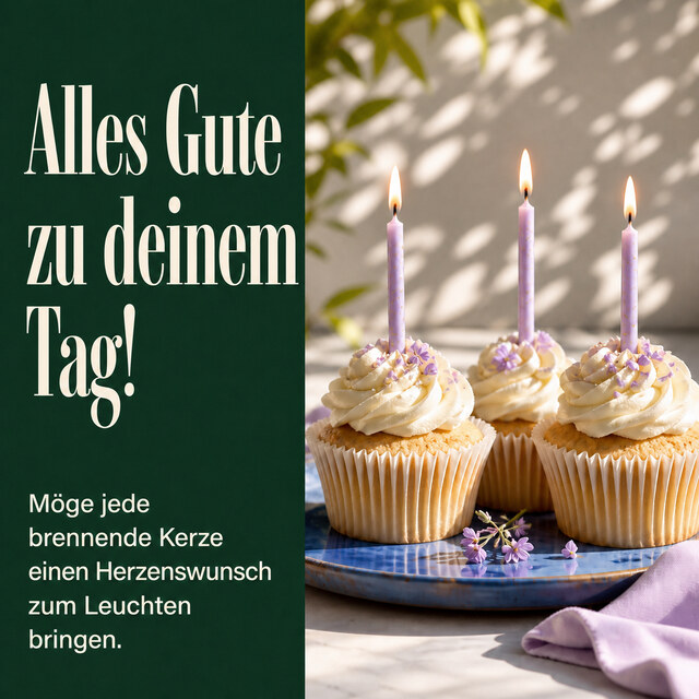 Alles Gute zu deinem Tag!. 
