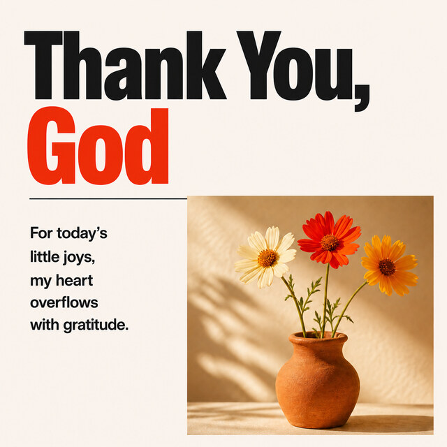 Thank You, God. 