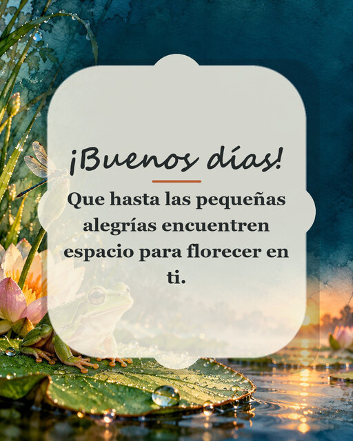 ¡Buenos días!. 
