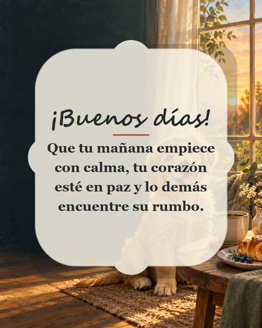 ¡Buenos días!. 