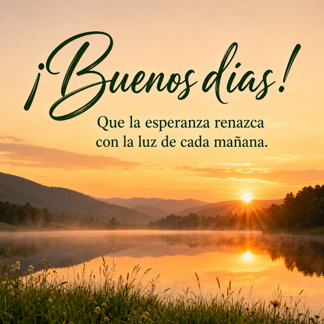 ¡Buenos días!. 