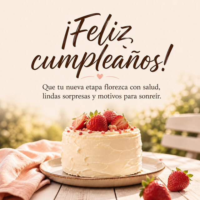 ¡Feliz cumpleaños!. 