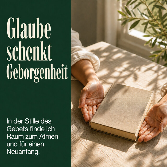 Glaube schenkt Geborgenheit. 