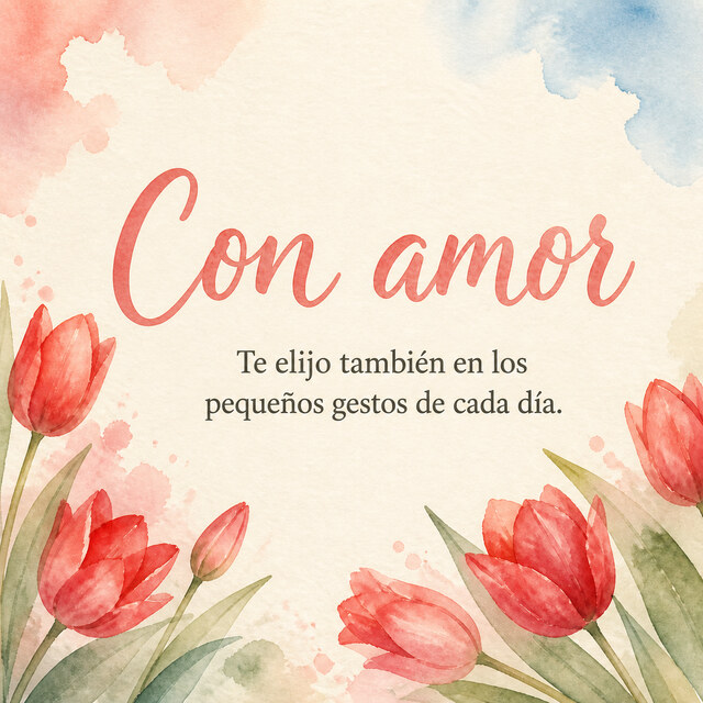 Con amor. 