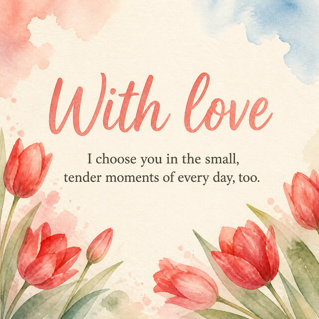 With love. 