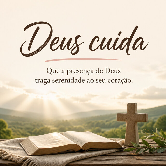 Deus cuida. 