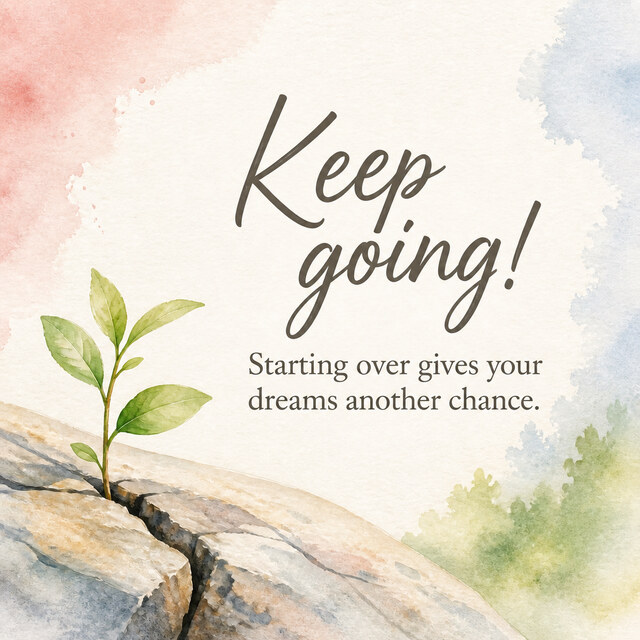 Keep going!. 