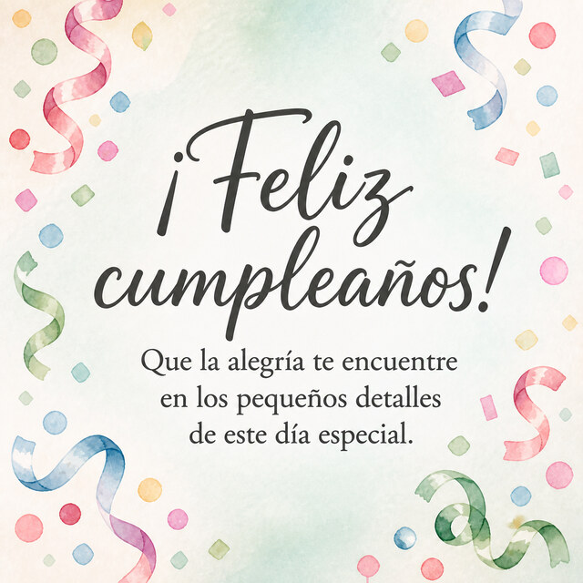 ¡Feliz cumpleaños!. 