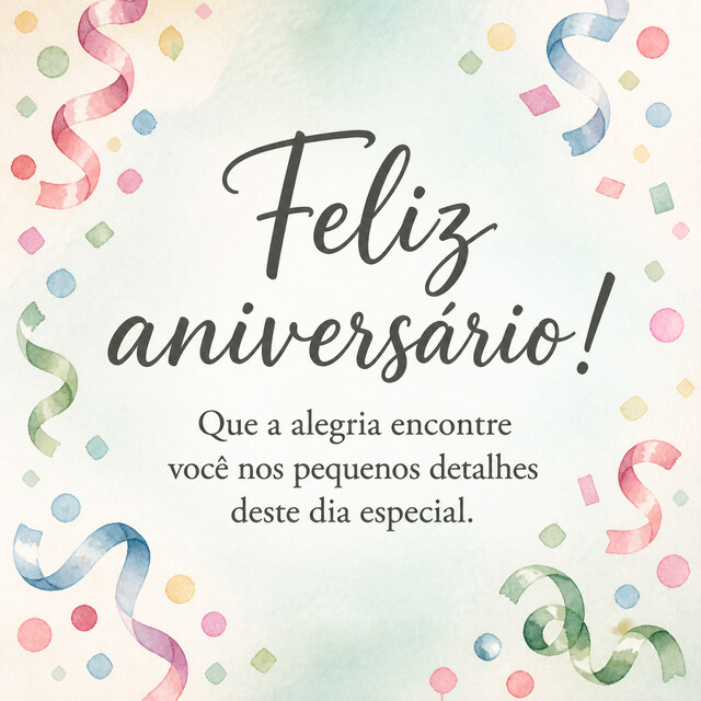 Feliz aniversário!. 