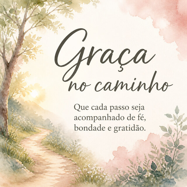 Graça no caminho. 